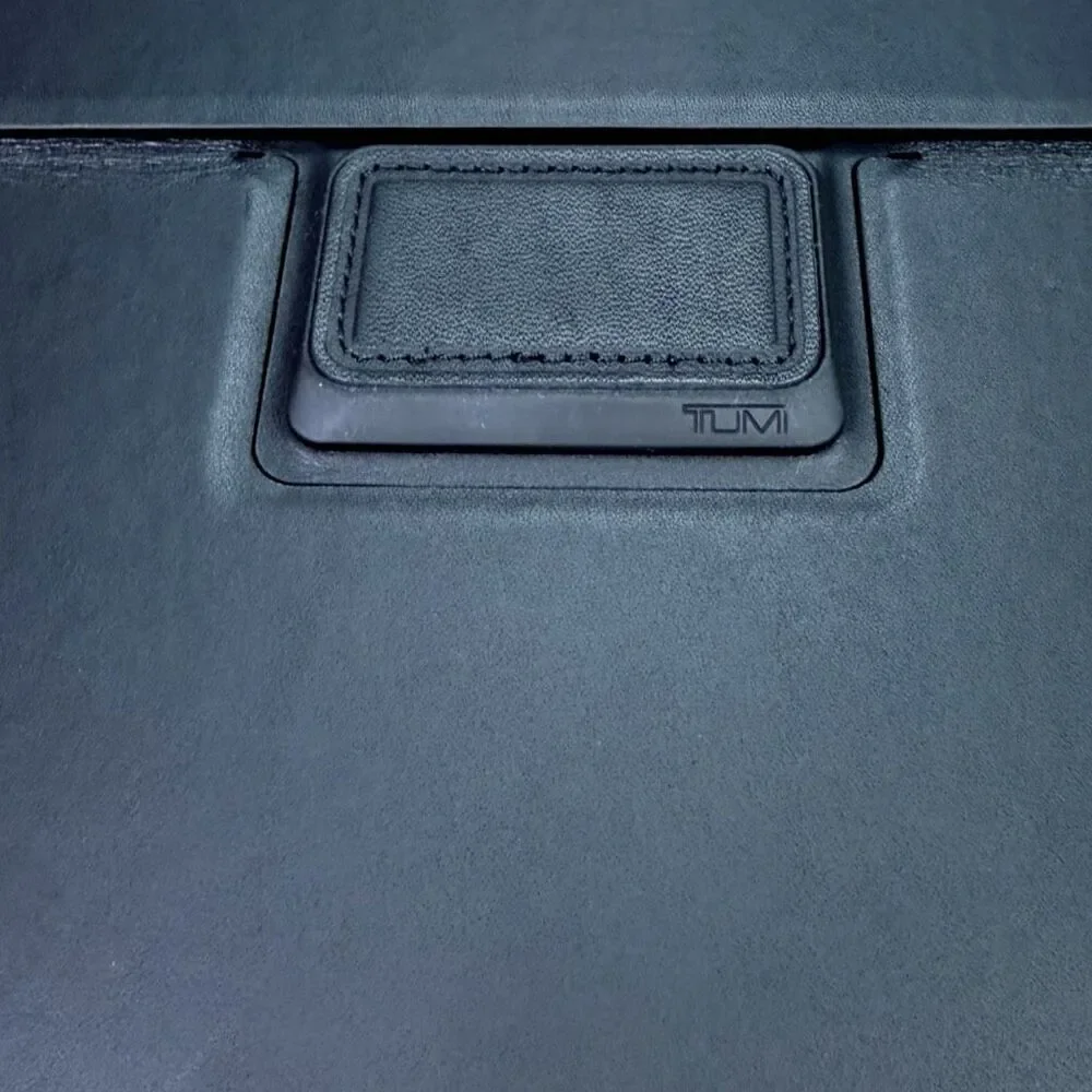 TUMI Rotating Folio Case - For iPad Air 2 - Black Leather - 12” x 7.8” x 0.9”